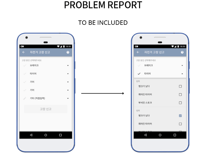 Report screen comparison